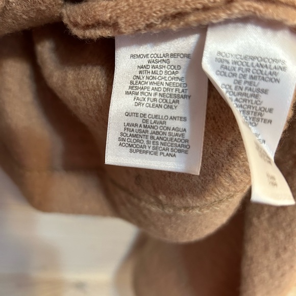 Evan-Picone ⚜️ Faux Fur Trimmed Wool Jacket - Picture 7 of 9